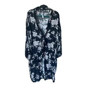 Spiritual Gangster Floral kimono with Pockets OS